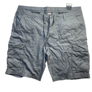 CSG Light Gray Cargo Shorts with‎ Casual Cotton Blend Size 42